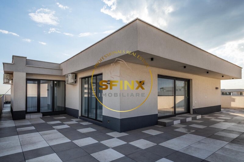 Penthouse premium cu terasa panoramica, 243 mp, bloc nou, 2 locuri de parcare