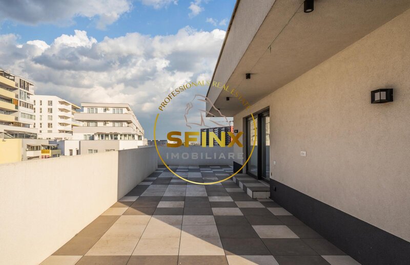 Penthouse premium cu terasa panoramica, 243 mp, bloc nou, 2 locuri de parcare