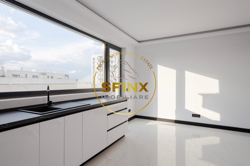 Penthouse premium cu terasa panoramica, 243 mp, bloc nou, 2 locuri de parcare